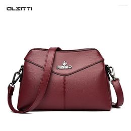 Shoulder Bags OLSITTI High Quality Pu Leather Crossbody For Women 2024 Luxury Handbags Ladies Designer Large Capacity Messenger Bag