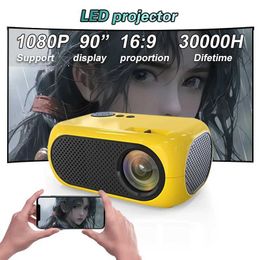 Projectors M24 Mini Projector Portable Game 640x360p HD Childrens Online Learning Projector Mobile Home Travel Mini Projector J240509