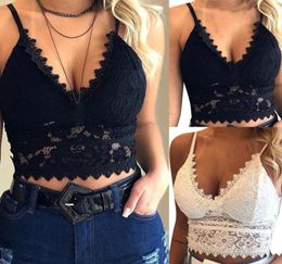 Women Deep V neck Bodysuit loose Jumpsuit Plus Size Vest Crop Wireless Bra Lingerie Sexy Underwear Sleepwear2596918