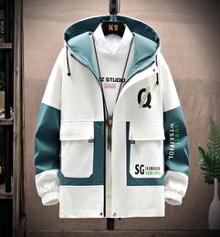 Men039s Jackets Windbreaker Youth Korea Fashion Print Casual Coat Male Clothing Varsity Spring Autumn Men Drop5335539