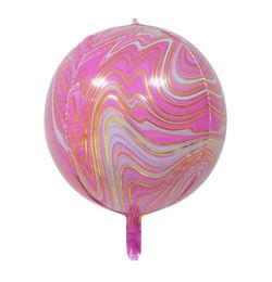 22inch Marble Agate Balloon Aluminium Foil Balloon Rainbow Tie Dye Wedding Baby Shower Birthday Party Easter Balloons 176 N24060806
