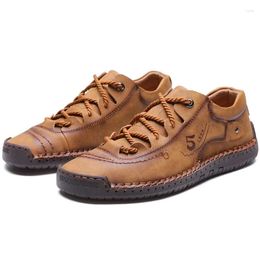 Casual Shoes 2024 Business Summer Men's British Style Fashion Stitching Work Outdoor Trendy Moccasins