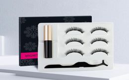 False Eyelashes Magnetic Eyeliner Eyelash Suit 3Paris Lashes Fluid Eyelash With Special Tweezer Tools Makeup4069939