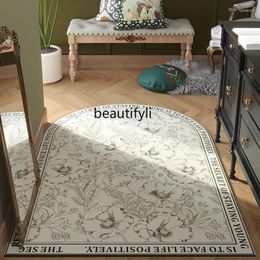 Carpets Entrance Door Mat PVC Erasable And Washable Light Luxury Premium Vintage Leather Carpet Can Be Cut