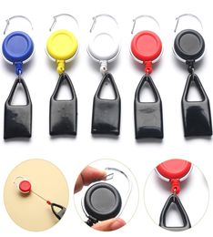 Premium Colorful Rubber Lighter Sheath Case Plastic Lighter Leash Clip to Pants Retractable Reel Metal Keychain Lighter Holder FY41614766