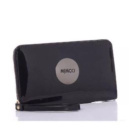 Designer Mimco Wallet Women PU Leather Purse Brand Wallets Large Capacity Makeup Cosmetic Bags Ladies Classic Shopping Evening Bag fash 299G