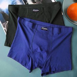 Underpants Men Panties U Convex Solid Colour Stretchy Close Tit Plus Size High Waist Underwear Shorts For Living Room