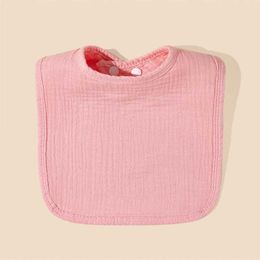 Towels Robes Baby Feeding Drool Bib New Cotton Solid Colour Infants Saliva Towel Soft Burp Cloth For Newborn Toddler Kids Boys Girls Bibs
