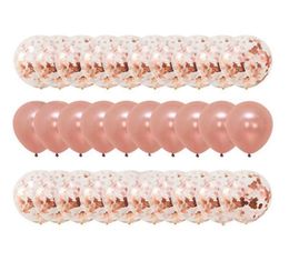 Party Decoration 30pcsset Rose Gold Balloon Confetti Set Birthday Anniversary Wedding Gift For Guests7016714