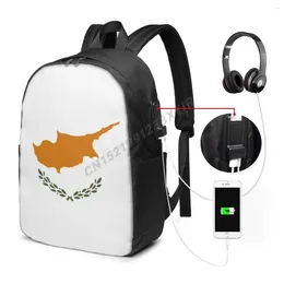 Backpack Cyprus Flag Cypriots Country Map IT'S IN MY DNA Fans Student Schoolbag Travel Casual Laptop Back Pack Unisex