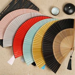 Chinese Style Products Carved Bamboo Folding Fan Wedding Hand Fragrant Party Prop Fan Decor Chinese Wooden Fan Vintage Hollow Antiquity Folding Fans