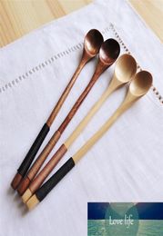 2020x3 Cm Wooden Spoons Large Long Handled Spoon Kids Spoon Wood Rice Soup Dessert Spoon Coffee Tea Mixing Tableware1447800