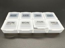 2021 Healthy Care Daily Medicine Pill Box Organizer Sort 8 Days Weekly HolderContainer Tablet Vitamin supplement Storage Cases Tr2262481
