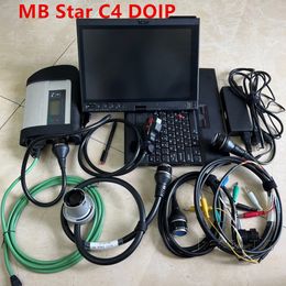 MB SD Connect C4 Star Diagnosis Tool DOIP With WiFi 2023.09 Plus X220T I5 8G Diagnostic Controller Tablet PC