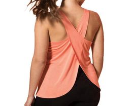 Workout Tank Top For Ladies Sleeveless Breathable Camisole Yoga Fitness Vest Tops Gym Exercise ShirtsLeisure vest9473164