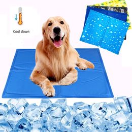 Pet Pad Summer Cooling Mat Pet Cold Gel Pad Heat Relief Summer Soft Dog Cooling Bed PVC Soft Comfortable Cat Cushion For Dog 240422