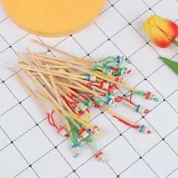 Care 10pcs/lot Cartoons Cute Mini Doll Ear Picks Wood Bamboo Ear Picks Wax Remover Cleaner Ear Care Tool Random Color Hot Selling