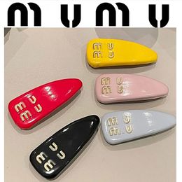 miui Hair Roller official website synchronized designer Metal Bobby pin miui High Beauty Girl bb MUI MUI Clip 7-color exquisite bangs hair clip