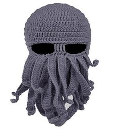 2018 Unisex Octopus Knitted Wool Ski Face Masks Event Party Halloween Knitted Hat Squid Cap Beanie Cool Gifts Mask1979181