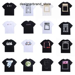 Mens T-shirts Fashion Luxurys Offes Clothing Tee Shirts Women Loose Offs Tees Tops Man Casual Street Graffiti Shirt Sweatshirt White Whiteshirts AAQ6