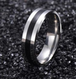 Vintage White Gold Colour 316L stainless steel Ring Mens Jewellery for Women Wedding Band male ring for lovers G158730007