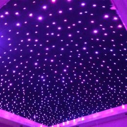 Rich RF Remote Twinkle Starry Sky RGBW Light Fiber Optic Star Ceiling Panels for Home Theater Star Sky Roof