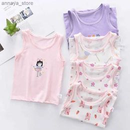 Camisole Girls tank top childrens summer T-shirt cartoon printed vest childrens underwear for young girls aged 1-8 baby bottomL2405