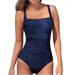 Women's Swimwear 2024 Solid Black One Piece Swimsuit Women Thong Monokini Plus Size Female Bikini Bathing Swimming Suit Beach Wear