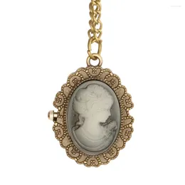 Pocket Watches Fashion Jewelry Design Necklace Watch Women's Vintage Quartz FOB