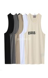5 Colours Men Women Vests TShirts Simple Letter Print Unisex Shirts Summer Sleeveless Breathable Couple Vest Garment8224658