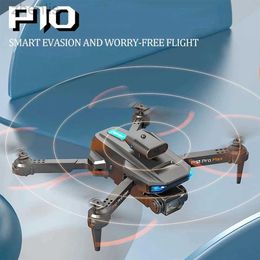 Drones Dual camera high-definition intelligent obstacle avoidance P10 drone 8K professional aerial photography remote control four helicopters d240509