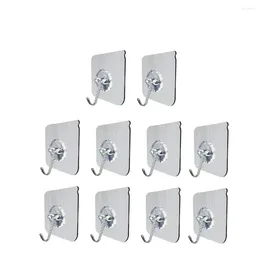 Hooks Adhesive Strong Bearing Viscose Hook Sucker Waterproof Wall No Nail Sticky Hangers For Bathroom Kitchen