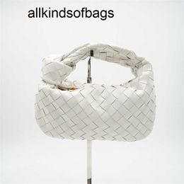 Top Jodie Handbag Venetabottegs Italy Bag Baodie Home Woven Mini White Cowhide Handheld Womens Leather cy