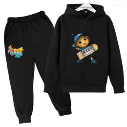 Clothing Sets Beat Bugs Kids Cute Cartoon 2pcs Spring Autumn Long Sleeve Hoodie Pants Suits 3-13 Years Boys Girls Tracksuits Children