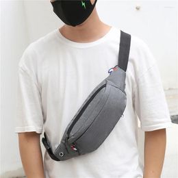 Waist Bags Belt Bag Large Men Male Pack Grey Casual Functional Pouch Phone Money Travel Hip