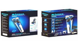 2020 New MARSKE Electric Shaver 4 in 1 Rotary Three blades multifunctional man charged Face Care Nose Trimmers mens 3D intelligen9318453