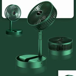 Other Home Garden Usb Electric 6 Inch Fan Telescopic Folding Small Chargingsuper Quiet Adjustable Height And Head Great For Office 240 Ot6Nj