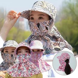 Wide Brim Hats Summer UV Protection Outdoor Face And Neck Leisure Hat Sun Women Ear Flap