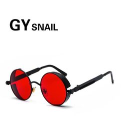 GY Retro Round Sunglasses Women Men Fashion Steampunk Vintage male Sun Glasses female UV Protection Mirror Gothic Goggles Mens6533944