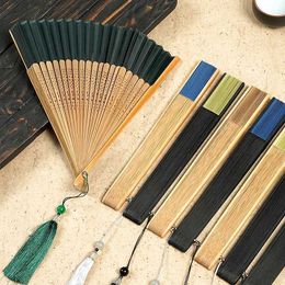 Chinese Style Products Bamboo Folding Fan Chinese Style Hand Fan Silk Folding Fan For Dancing Perform Prop Wedding Home Decoration Ornaments Craft Gift