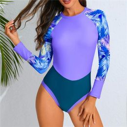 Women's Swimwear High Waist Sexy Swimsuit Women Summer Bathing Suit Bikini Set Long Sleeve Beach Swimming For Female