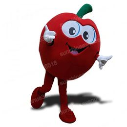 Christmas Red Apple Mascot Costume Cartoon theme character Carnival Adults Size Halloween Birthday Party Fancy Outdoor Outfit For Men Women