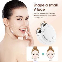 Home Beauty Instrument Portable electric facial lifting roller massager EMS micro current sound wave vibration skin tightening massage beauty Q240508