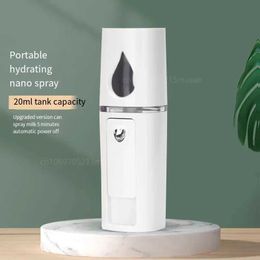 Home Beauty Instrument Mini nano spray cooler facial steam humidifier USB charging moisturizing atomizer beauty skin care machine Q240508