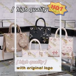 Designer Bags Orignal High Quality Tote Bag Luxury Double Handle Classic Letter Handbags Genuine Leather Crossbody Bag 482