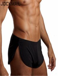 JOCKMAIL Men039s Boxer Shorts Pajamas Side Split Gay Underwear Shorts Panties Underpants Trunk Sexy Cueca Homme Fashion Sleepwe8148607