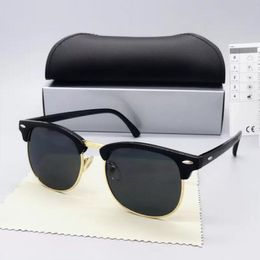 Classical Designer Polarized Glasses Men Women Pilot Sunglasses UV400 Eyewear Sunnies Metal Frame Polaroid Lens 261a