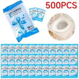 Toilet Seat Covers 50-500pcs Cover Disposable Travel Protector Portable Camping El Pad Bathroom Accessories