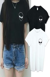 new fashion Embroidery Tee Shirt Aliens T Shirt Women Short Sleeve Comfortable Female Students Tshirts XS4XL4886865