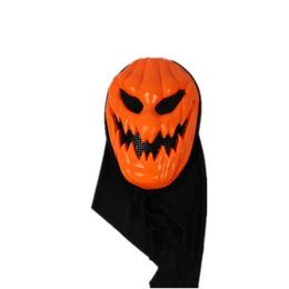 Party Masks New Wholesale Halloween Skills Props Full Face Head Gear Orange Pumpkin Skull Grimes Role Playing Horror Mask Degradation Q240508